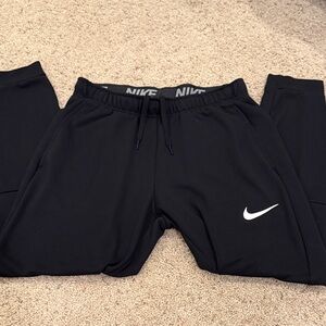 Nike Black Sweatpants with White Logo
